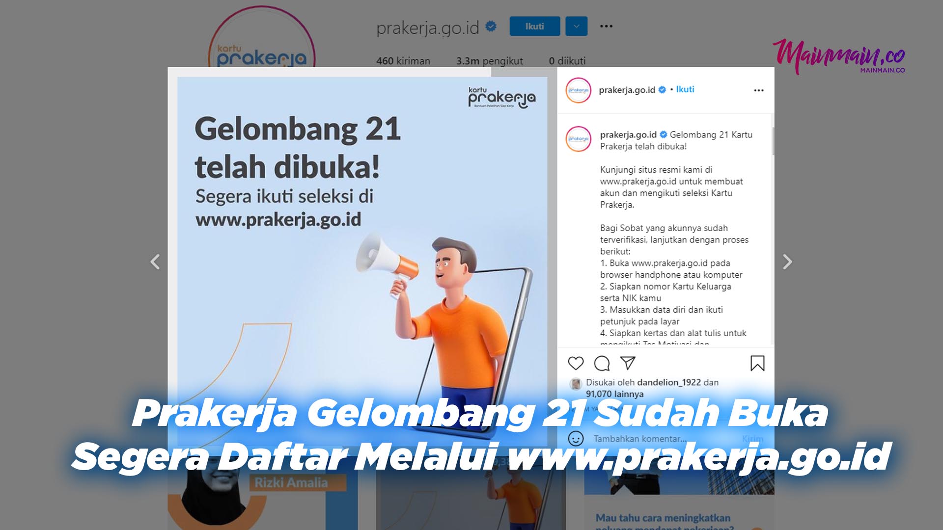 Prakerja Gelombang 21 Sudah Buka, Segera Daftar Melalui www.prakerja.go.id